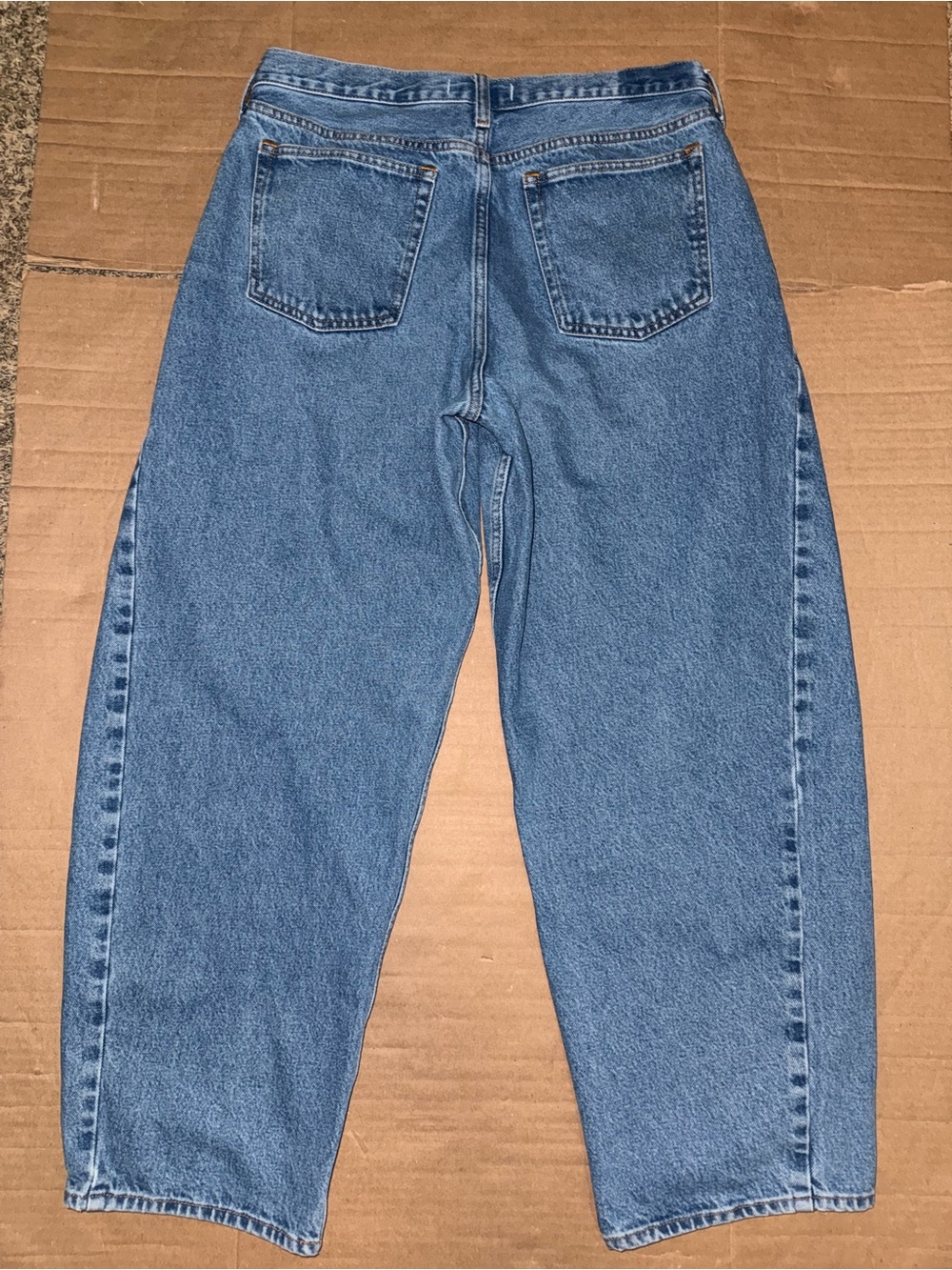 Abercrombie & Fitch Curve Love Barrel Jeans Women’s Size 30/10L Blue Denim - Picture 3 of 11